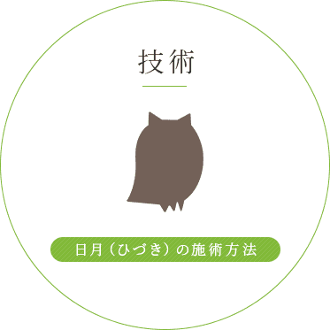 日月（ひづき）の施術方法